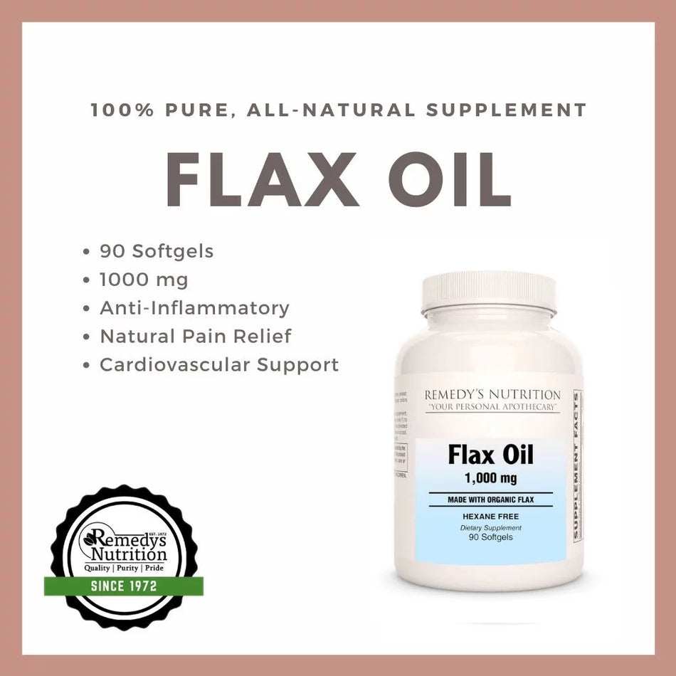 Flax Oil | 1000 mg, 90 Softgels