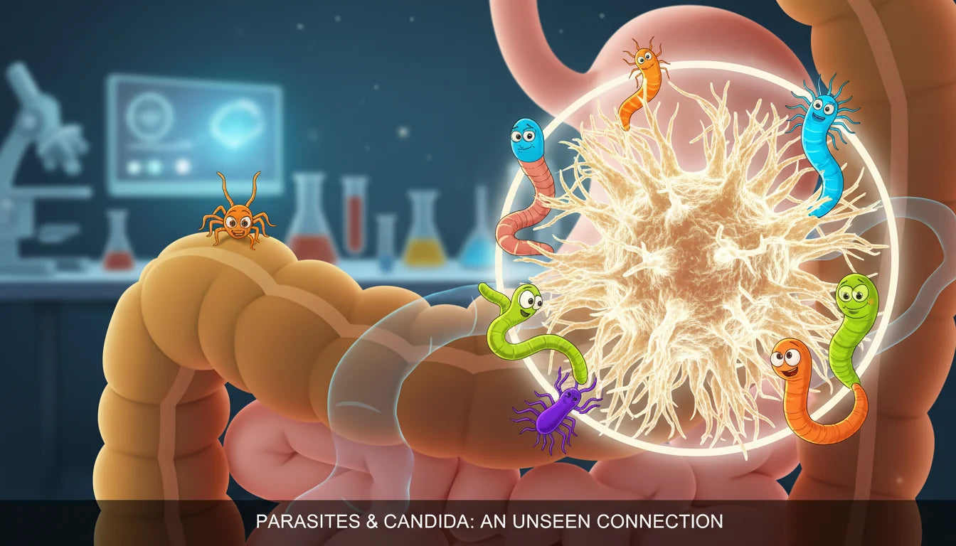 Parasite cleanse and Candida connection — gut microbiome balance and herbal strategies for yeast and parasite overgrowth