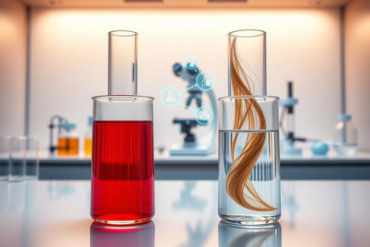 Hair analysis vs blood test comparison — two diagnostic methods for detecting mineral deficiencies and imbalances