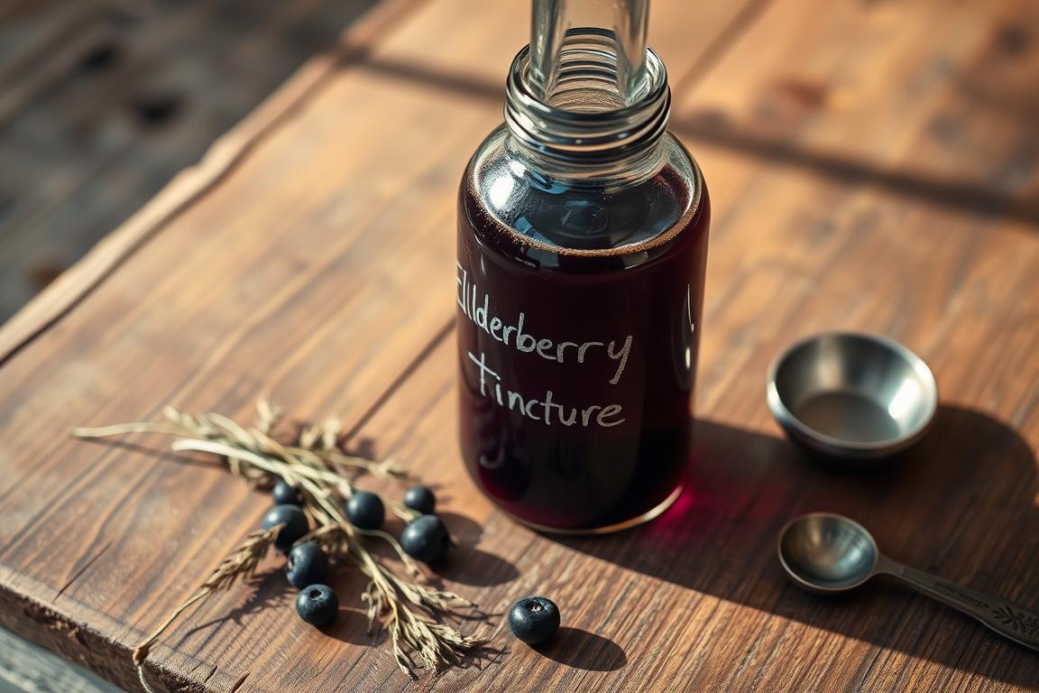 elderberry tincture recipe vodka