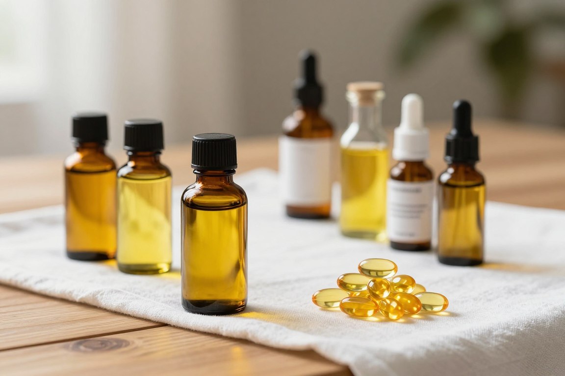 conversion de l'huile d'origan liquide en capsules