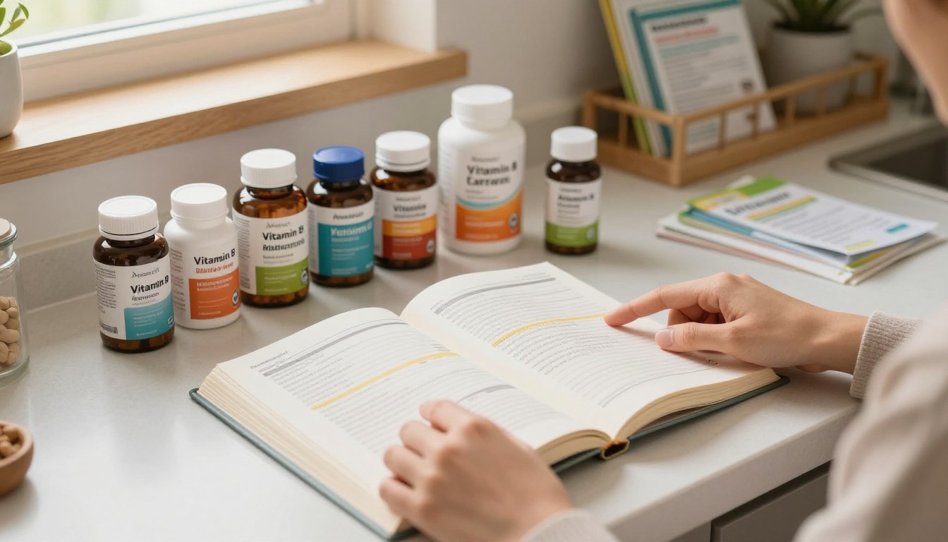 how to read b vitamin supplement label
