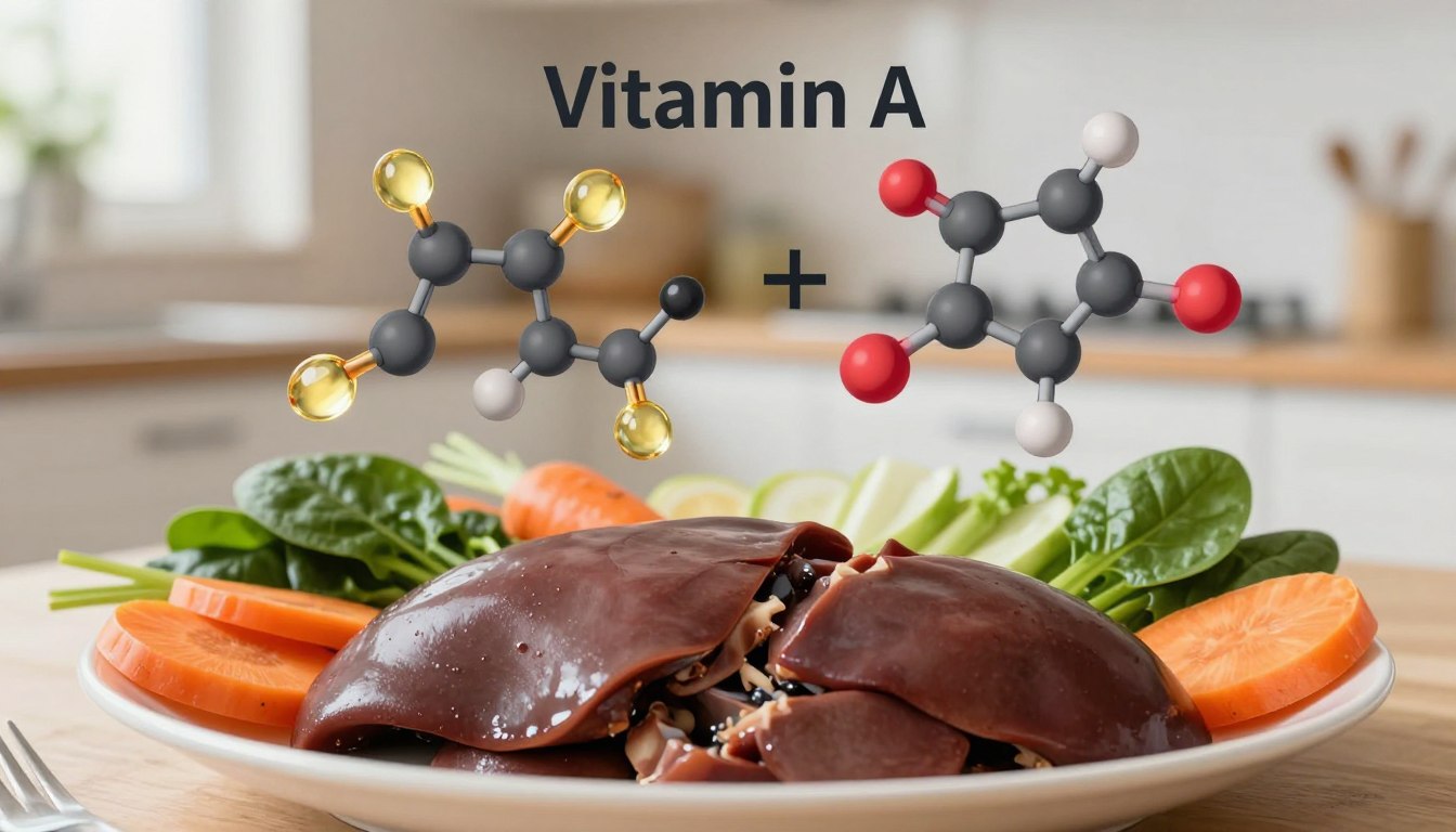 liver vitamin A content