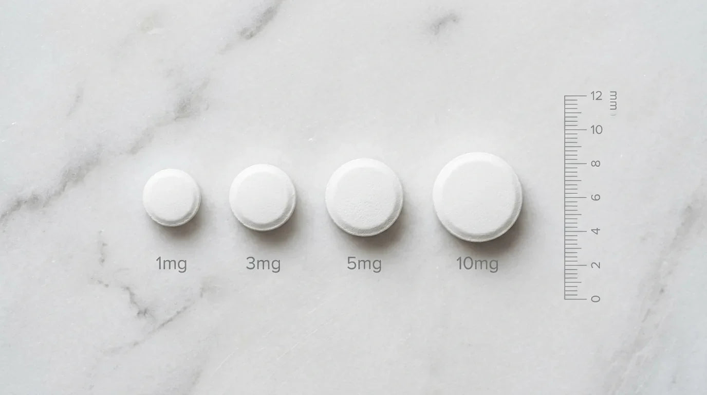 Different melatonin doses from 1mg to 10mg comparison