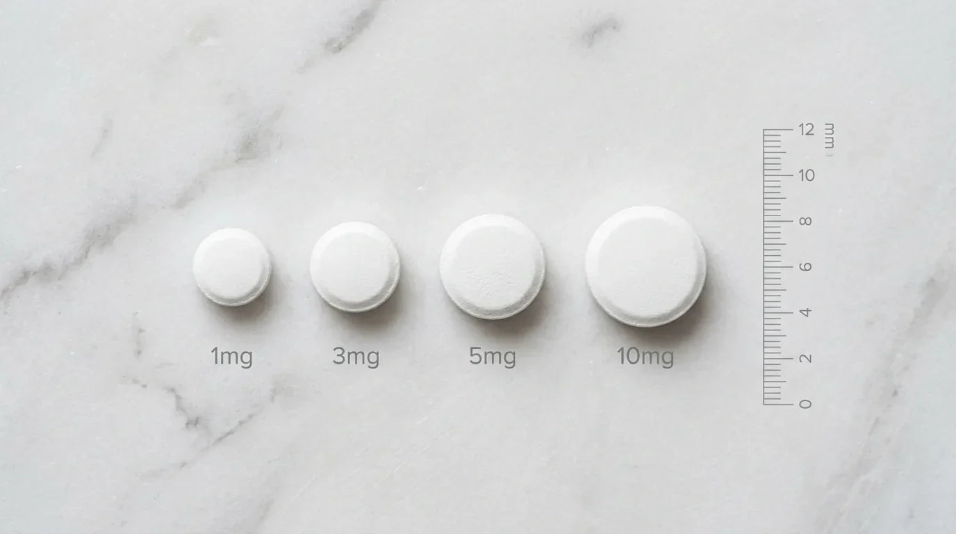Different melatonin doses from 1mg to 10mg comparison