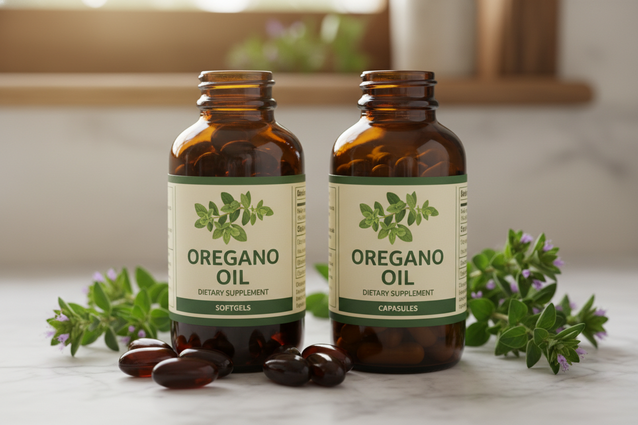 oregano oil capsules vs softgels
