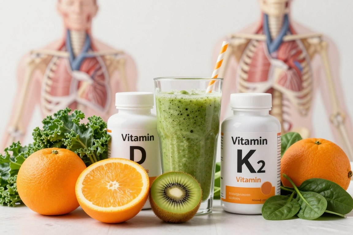 Vitamin D and K2 combination — essential nutrients for bone density and cardiovascular heart health