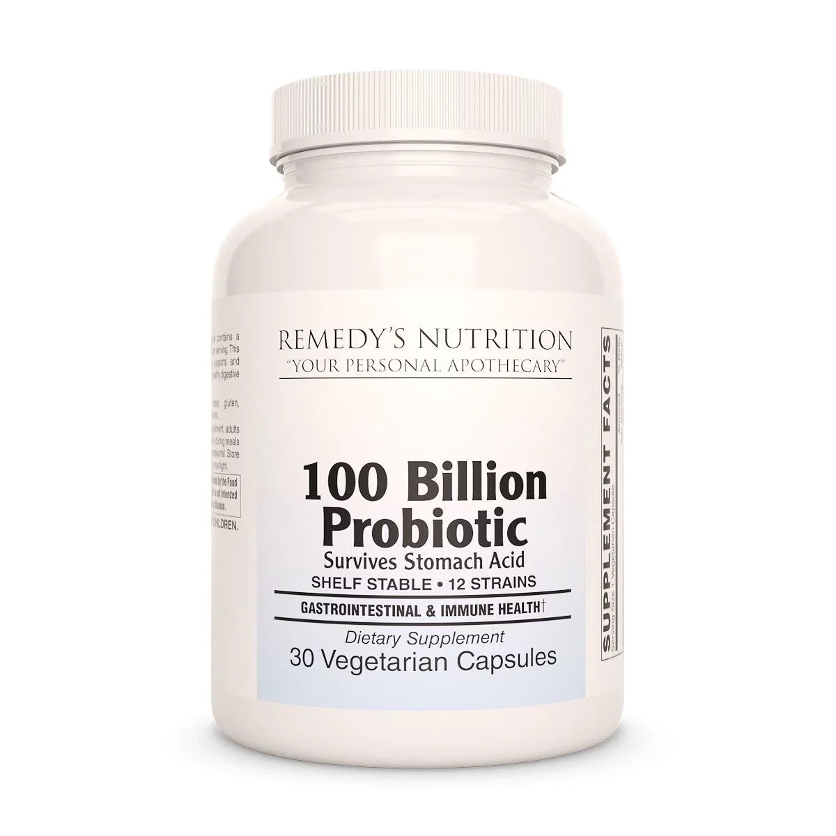 100 Billion Probiotic 30 Enteric Coated Vegan Capsules