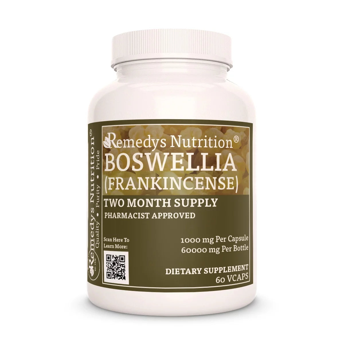 Boswellia (Frankincense) 1000 mg 60 Vegan Capsules