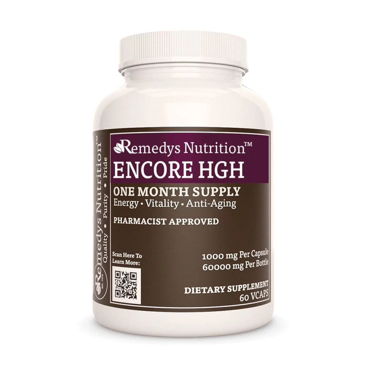 Encore HGH™ | 1000 mg, 60 Cápsulas Veganas