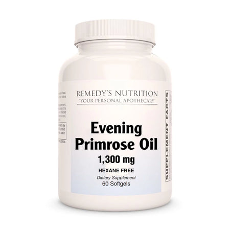 Image of Remedy's Nutrition® Evening Primrose Oil Softgels Dietary Supplement front bottle.