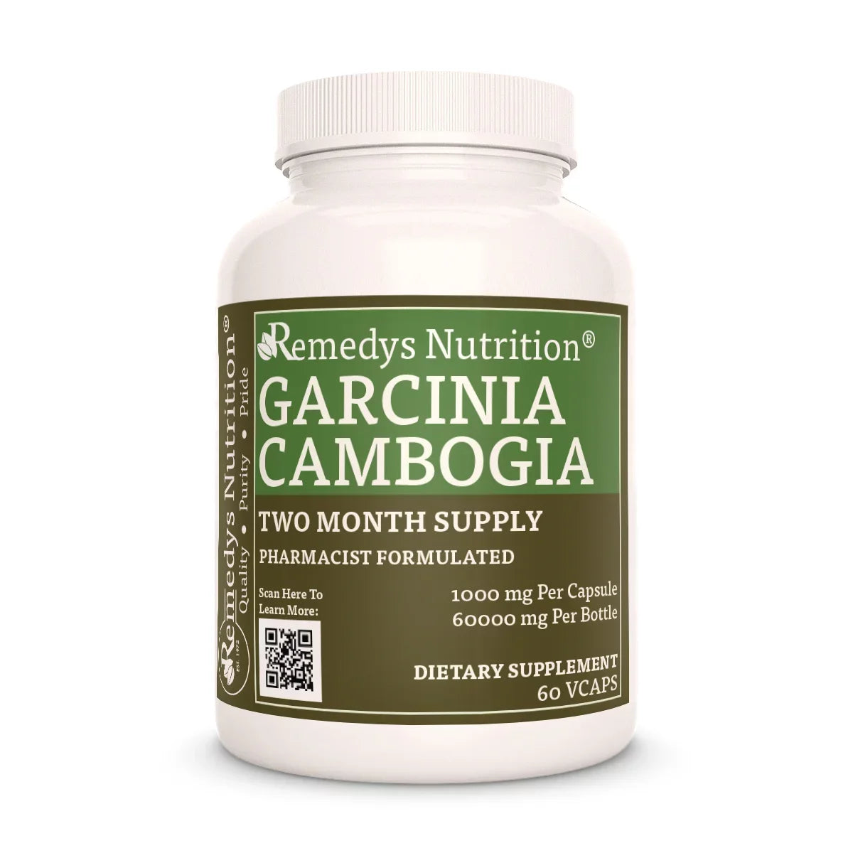 Garcinia Camboya | 1000 mg, 60 Cápsulas Veganas