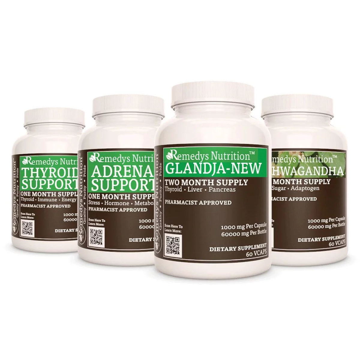 Glandular Health Power Pack™ Four Bottles of 1000 mg 60 Capsules