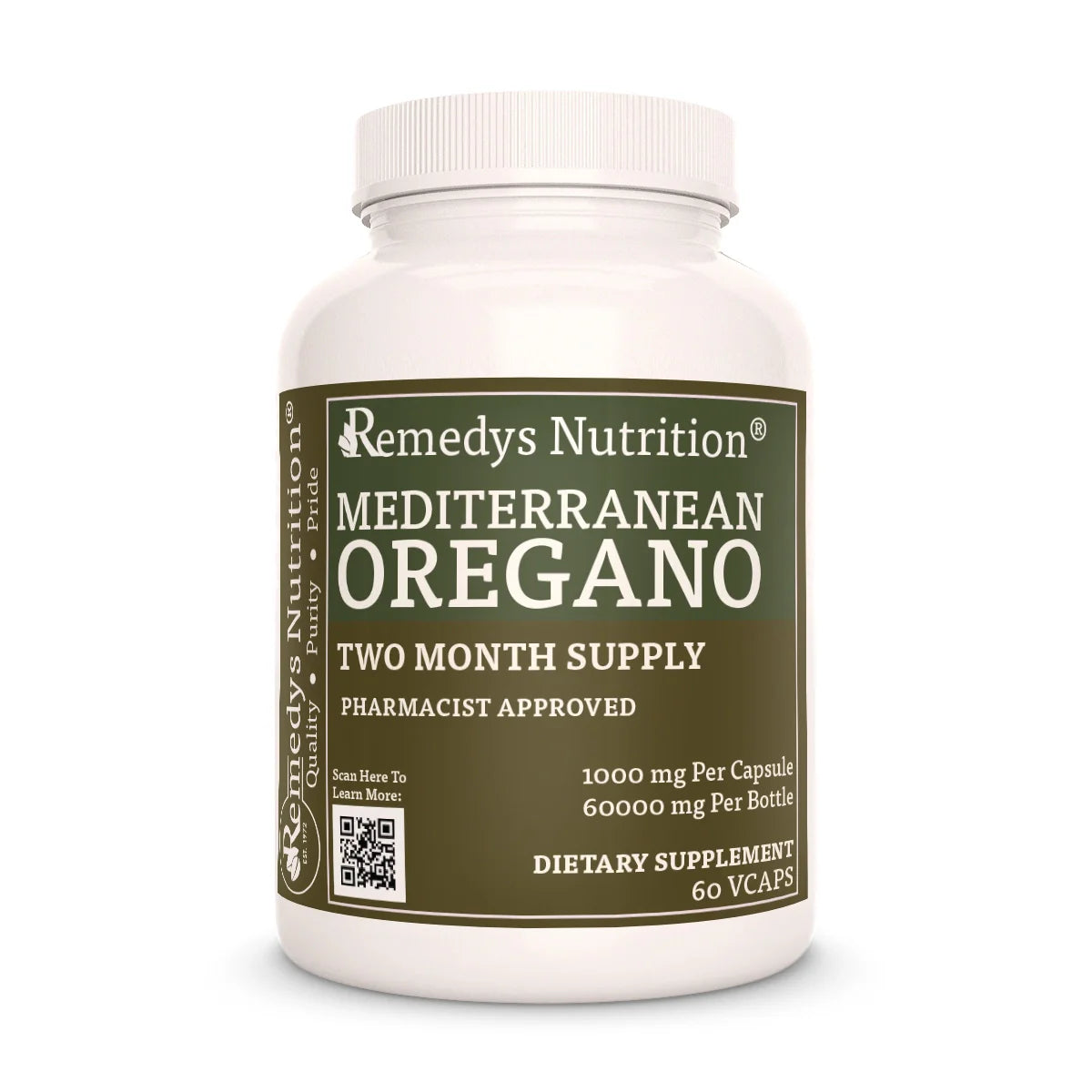 Mediterranean Oregano 1000 mg, 60 Vegan Capsules