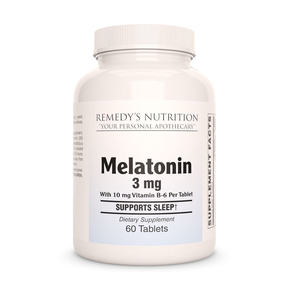 Melatonin 3 mg Supplement Remedy's Nutrition 