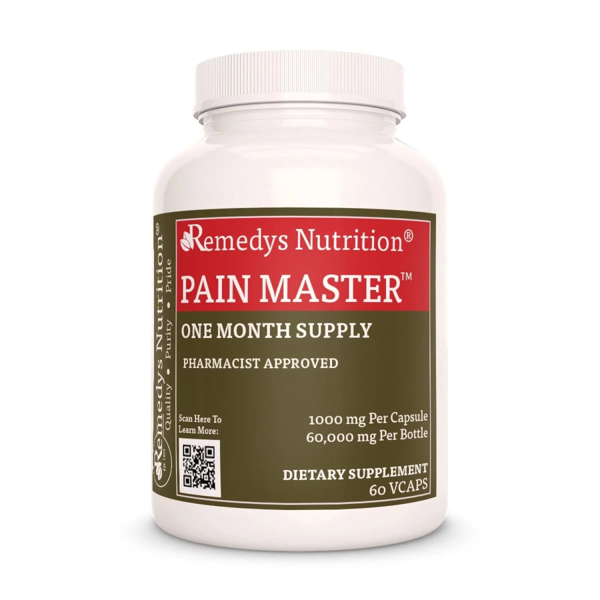 Pain Master™ 1000 mg, 60 Vegan Capsules