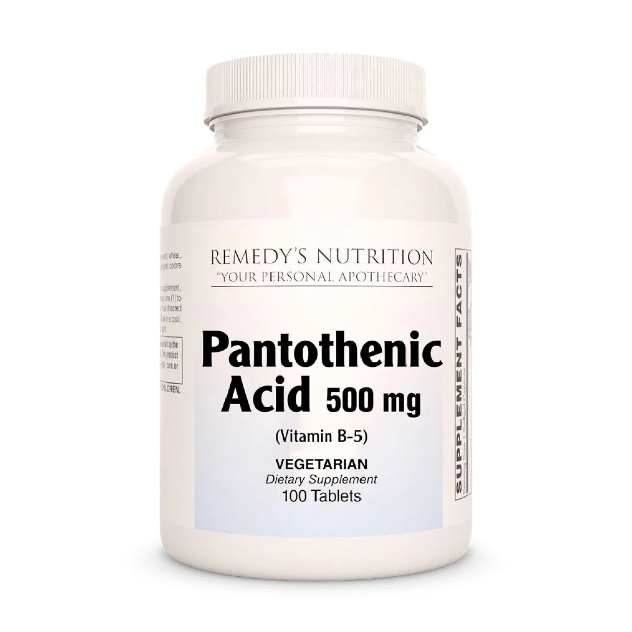 Buy Pantothenic Acid (Vitamin B-5) 500 mg, 100 Tablets with crypto