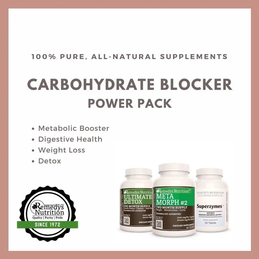 Carbohydrate Blocker Power Pack™ | Three Supplement Bottles of Capsules & Tablets