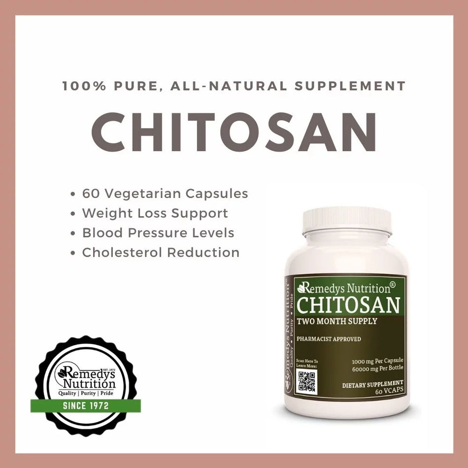 Chitosane | 1000 mg, 60 gélules végétaliennes 