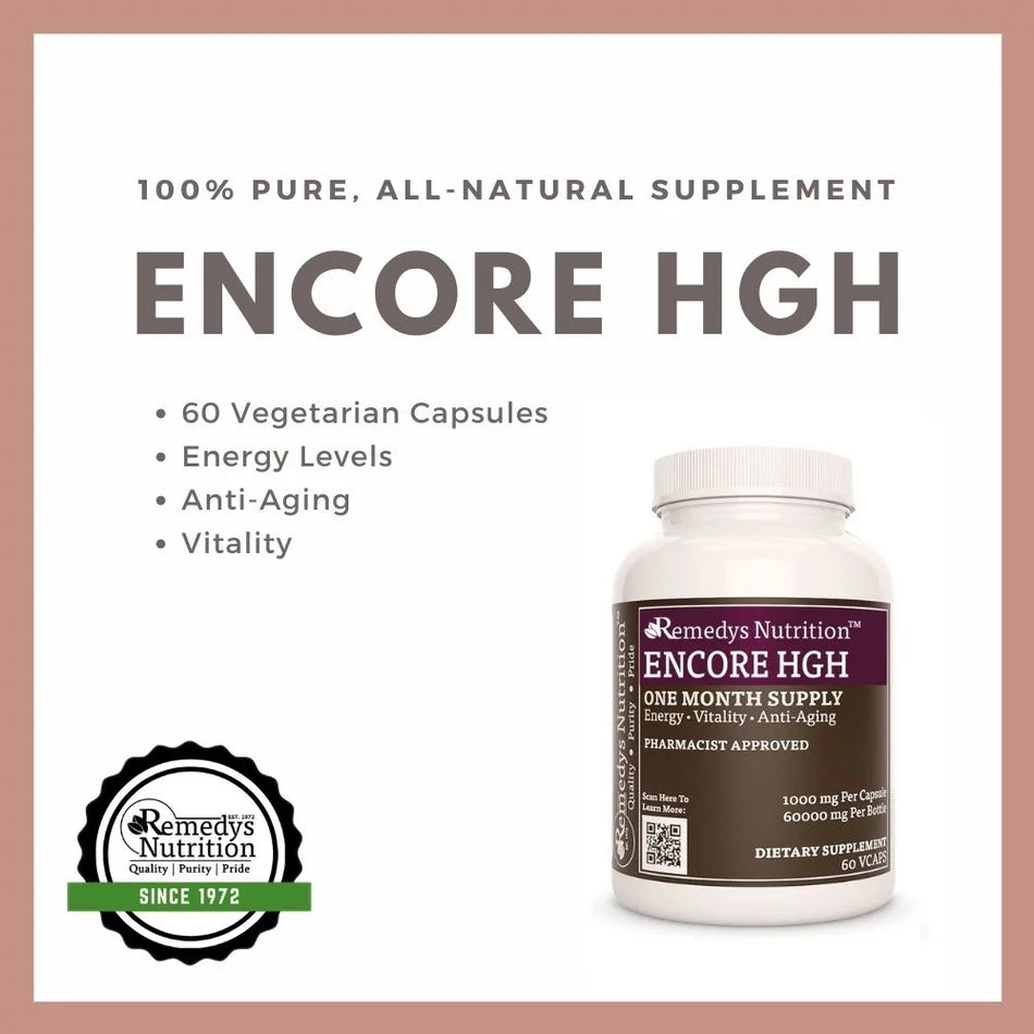 Encore HGH™ | 1000 mg, 60 Cápsulas Veganas 
