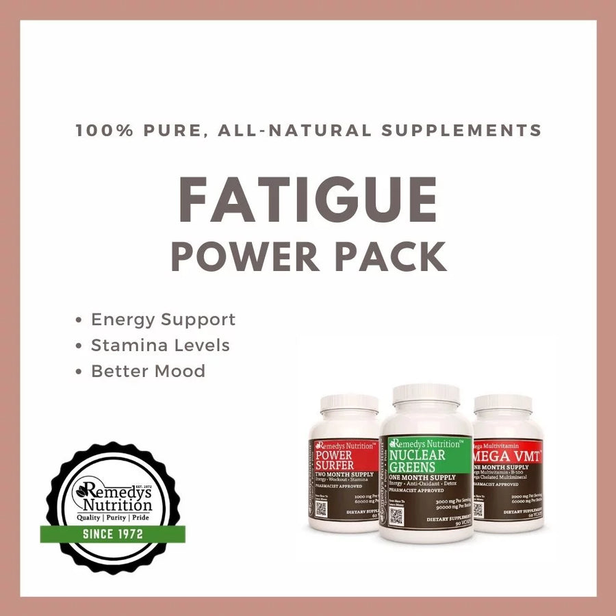 Fatigue & Low Energy Power Pack™ | Three Supplement Bottles of Capsules