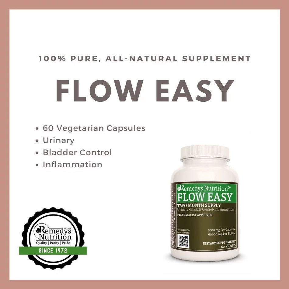 Flow Easy™ | Bladder Control | 1000 mg, 60 Vegan Capsules