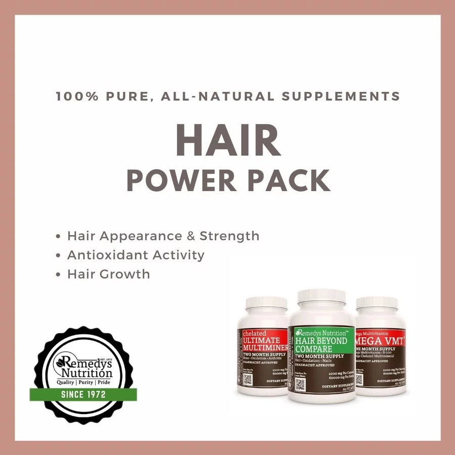 Hair Power Pack™ | Three Bottles of 1000 mg, 60 Capsules