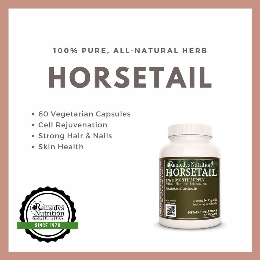 Horsetail | 1000 mg, 60 Vegan Capsules