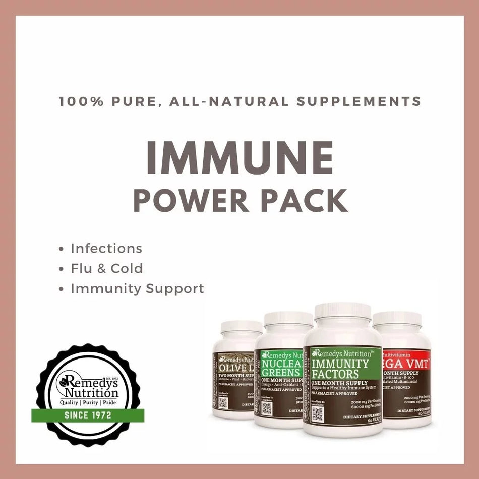 Immune Power Pack™ | Four Supplement Bottles of Capsules