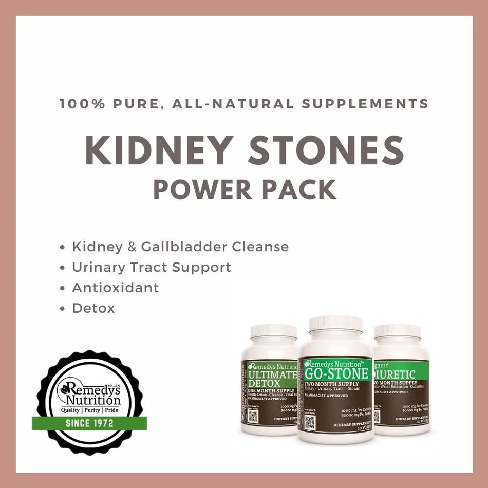 Kidney Stone Power Pack™ | Three Bottles of 1000 mg, 60 Capsules
