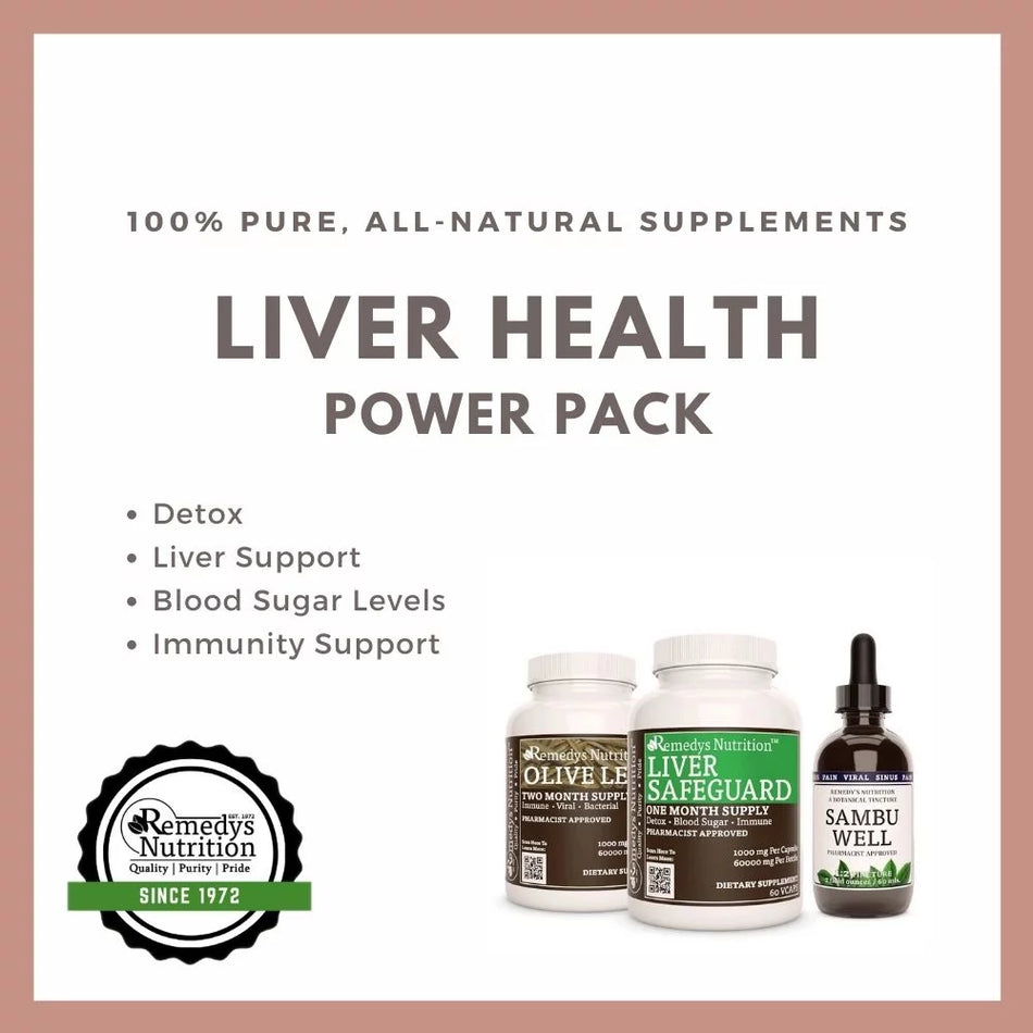 Liver Health Power Pack | Three Supplement Bottles of Capsules & Tincture