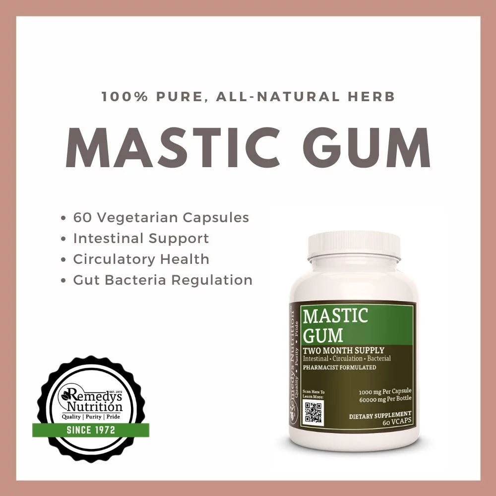 ipamorelin + mastic gum Gum, 60 Capsules (500 mg per Capsule) Mastic Gum, 500 mg ,