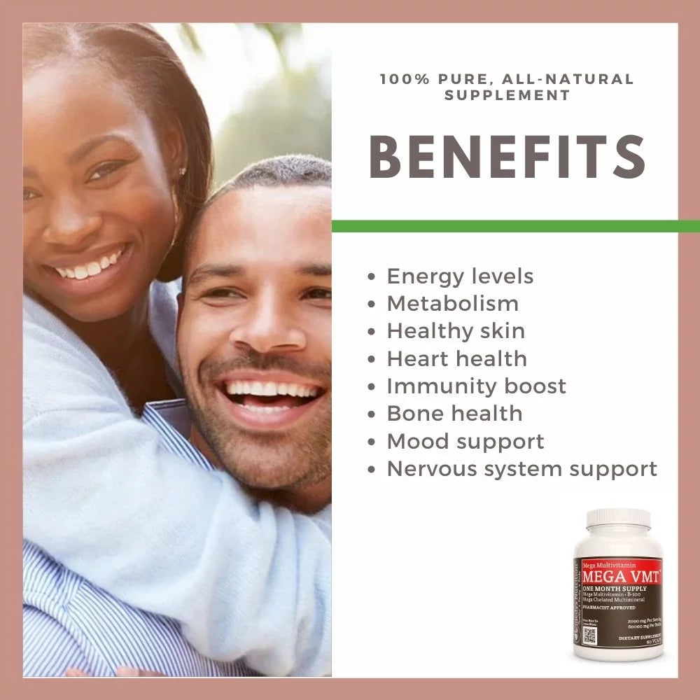 Vegan B100 Multivitamin + Herbs | Mega VMT Vegan B100 Multivitamin + Herbs | Mega VMT