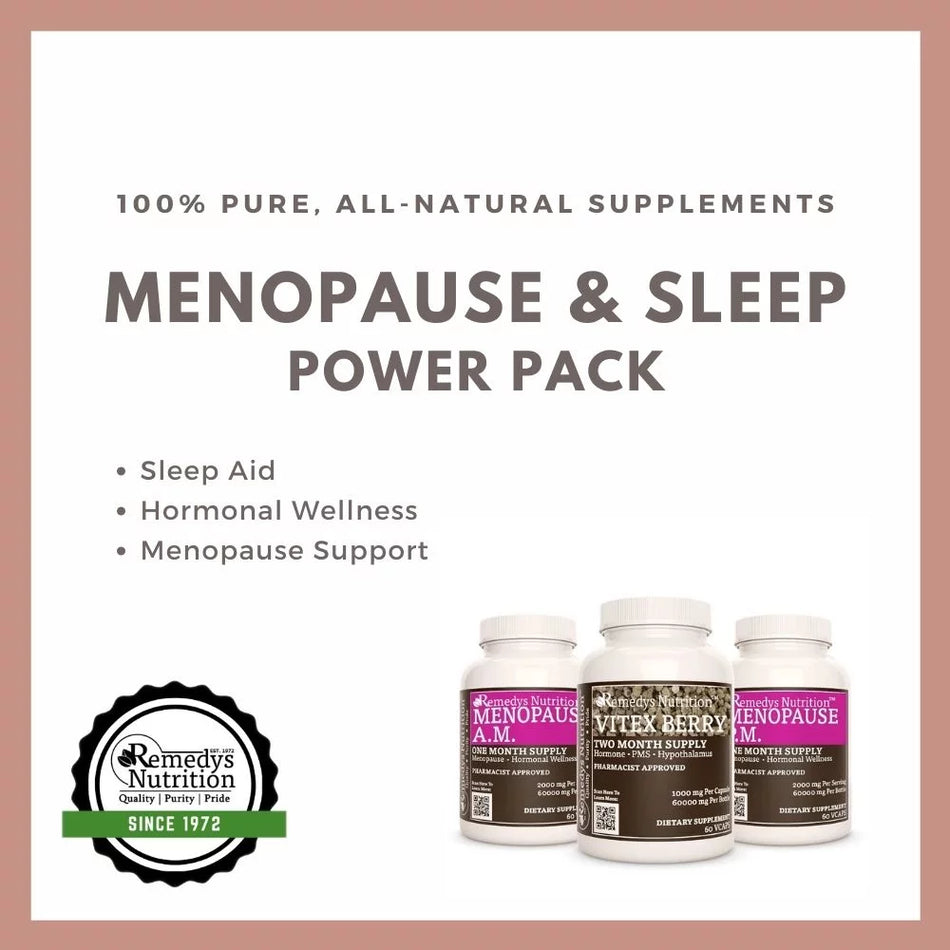 Menopause & Sleep Power Pack™ | Three Supplement Bottles of Capsules