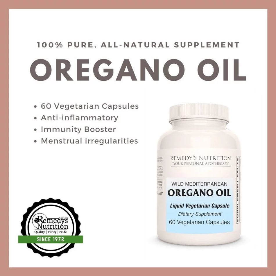 Oregano Oil | 45 mg, 90 Liquid Vegan Capsules