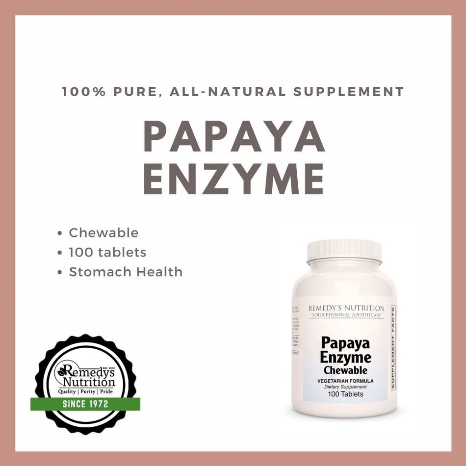 Papaya Enzyme Chewable | 100 Tablets