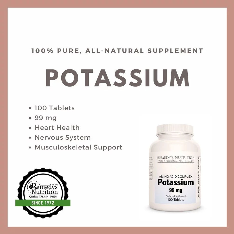 Potasio | 99 mg, 100 comprimidos 