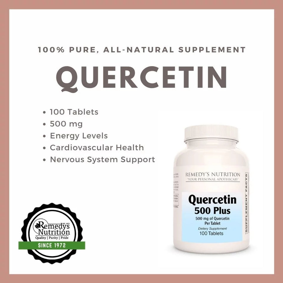 Quercetin 500 Plus | 500 mg, 100 Tablets