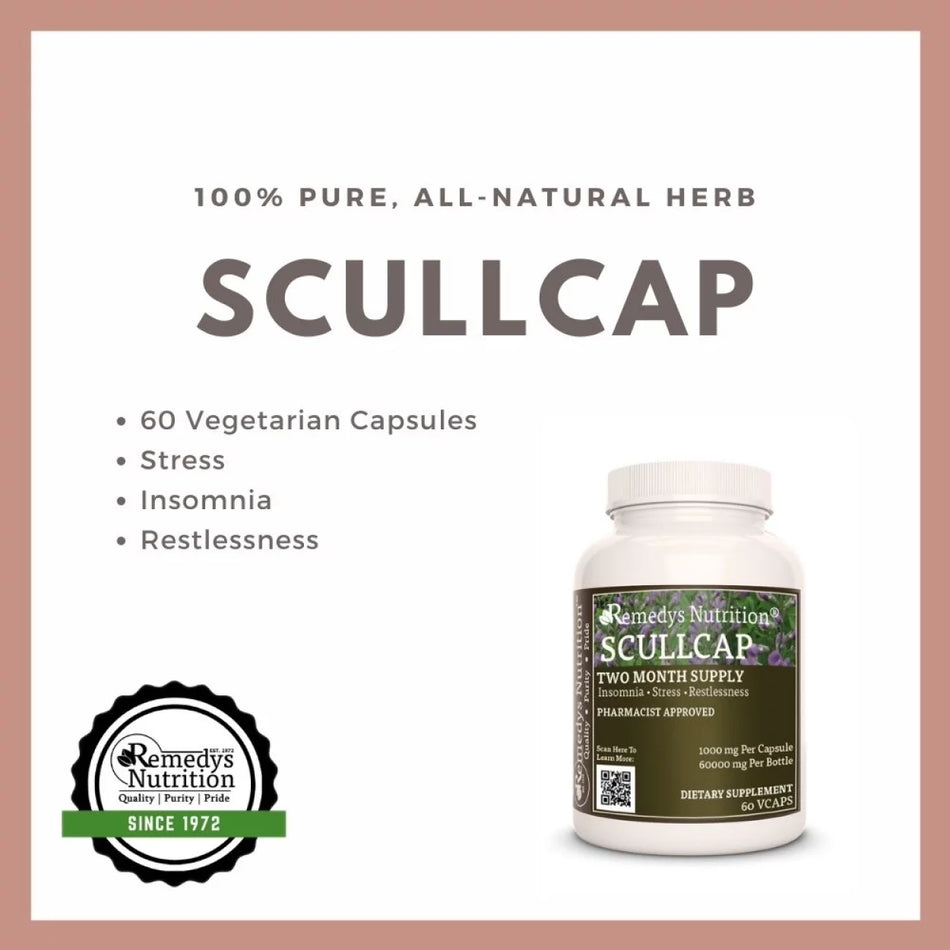 Scullcap | 1000 mg, 60 Vegan Capsules