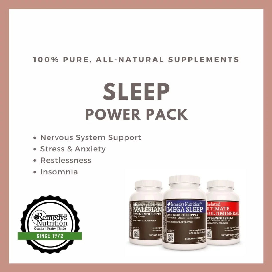 Sleep Power Pack | Three Supplement Bottles of Capsules