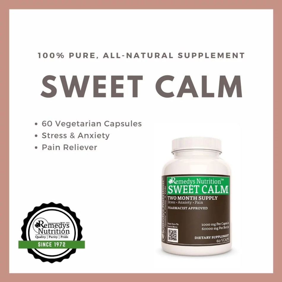 Sweet Calm™ | 1000 mg, 60 Vegan Capsules