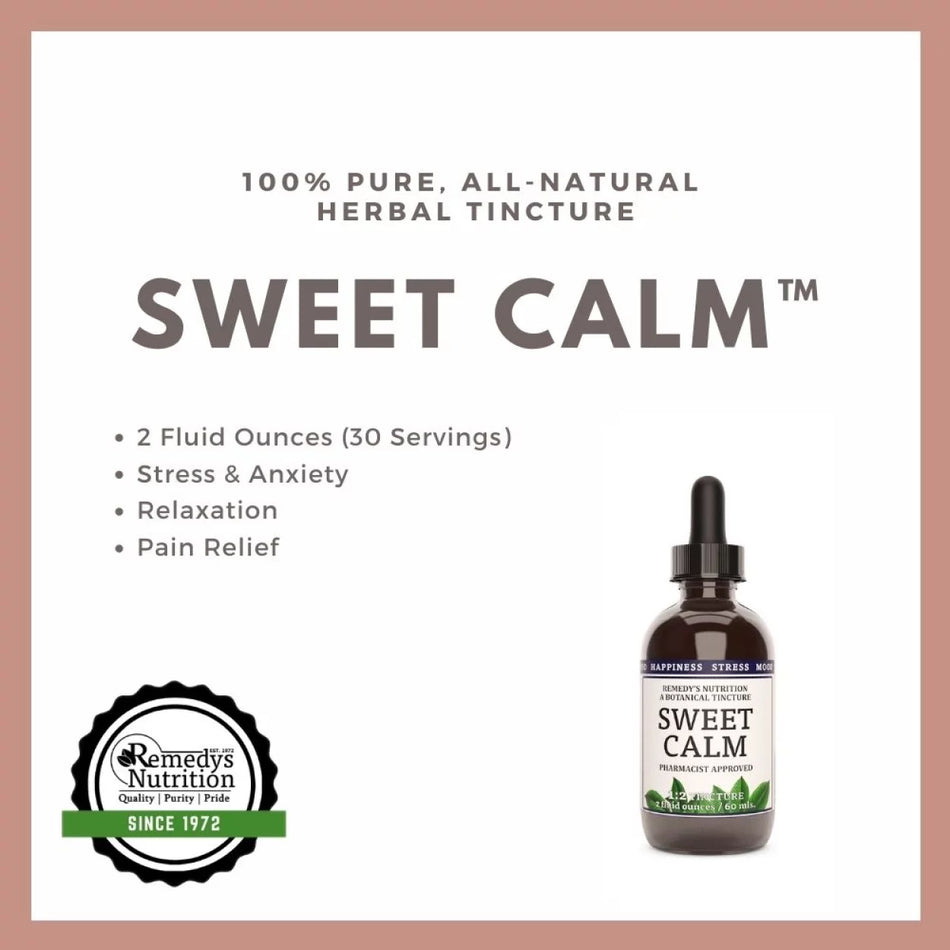 Sweet Calm™ Tincture | 2 Fluid Ounces