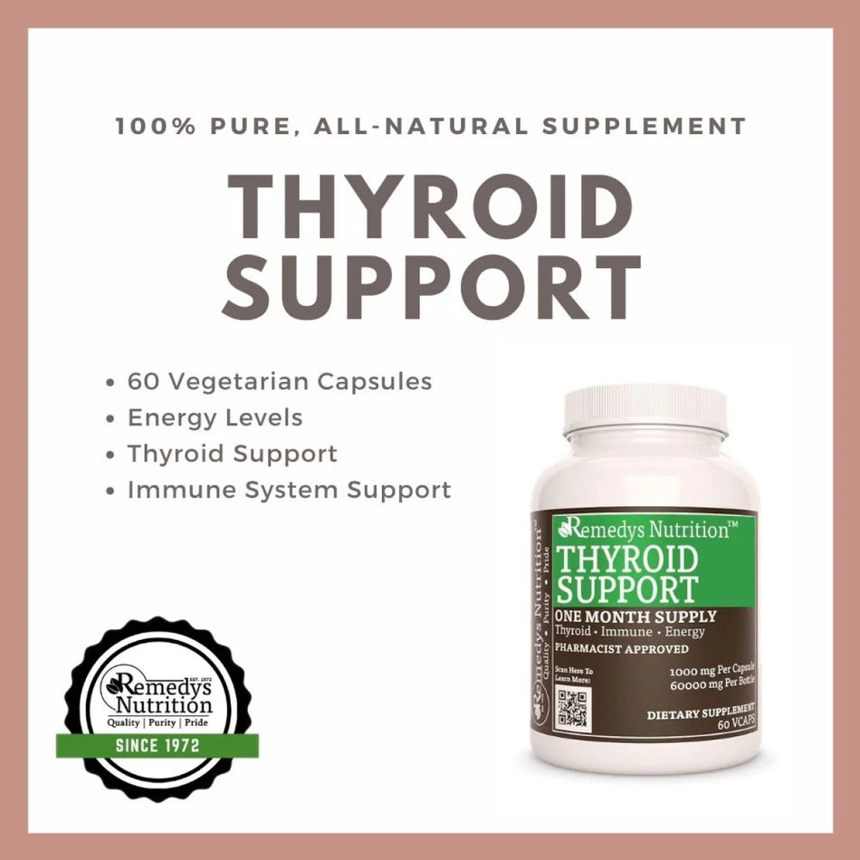 Soporte para tiroides™ | 1000 mg, 60 Cápsulas Veganas 