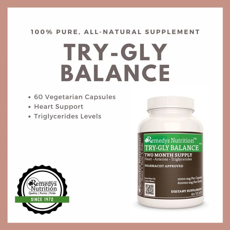 Try Gly Balance™ | Triglyceride Support | 1000 mg, 60 Vegan Capsules