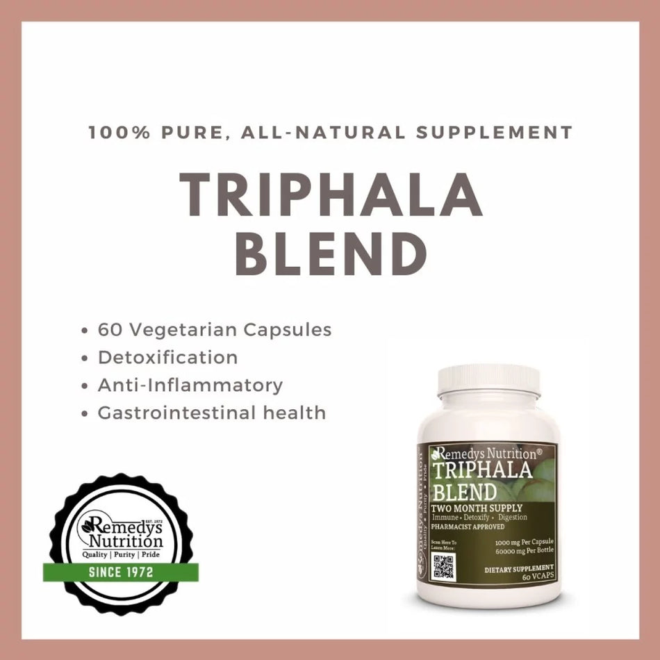 Triphala Blend™  | 1000 mg, 60 Vegan Capsules