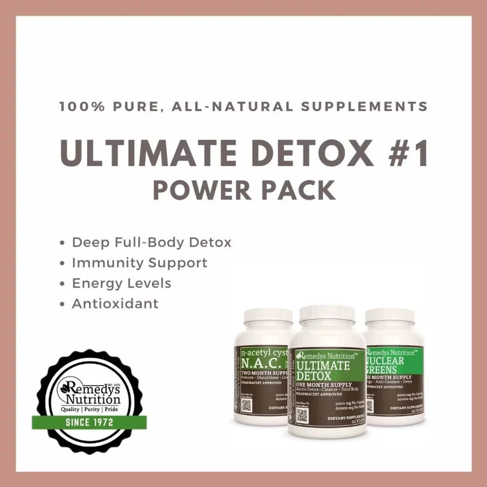 Ultimate Detox Power Pack #1™ | Three Bottles of 1000 mg, 60 Capsules
