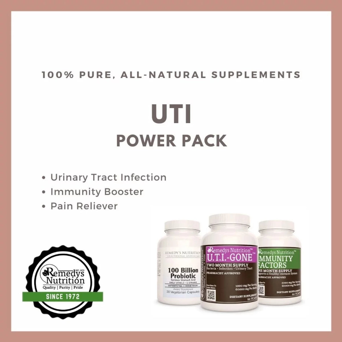 Powder For Uti UTI Relief Power Pack™ | Urinary Tract Cleanse & Support Kit