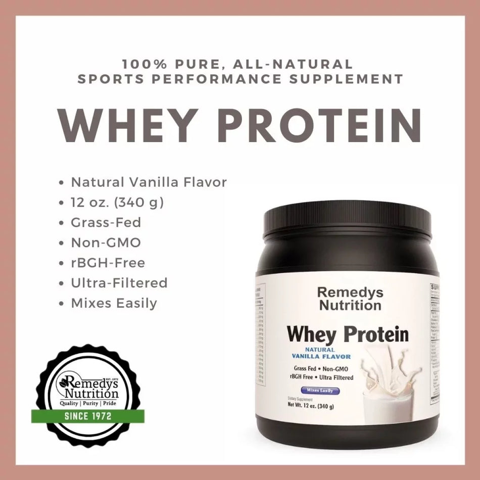 Vanilla Whey Protein Powder | 12oz