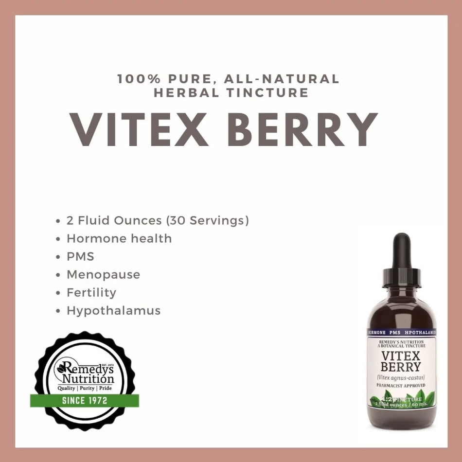 Vitex Berry Tincture | 2 Fluid Ounces