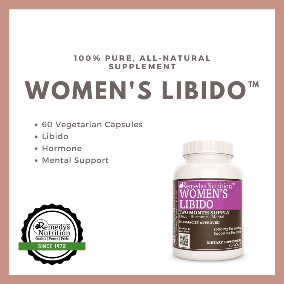 Libido femenina™ | 1000 mg, 60 Cápsulas Veganas 